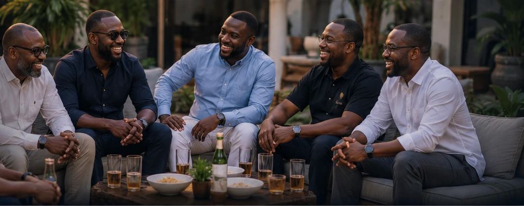 Membres du Club des Amis partageant un moment convivial en plein air