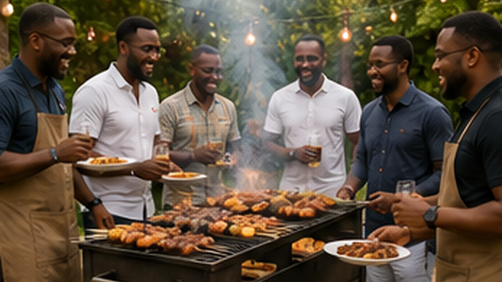 Barbecue en famille